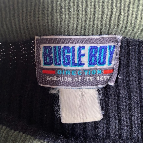 Bugle Boy Direction “Control Your Destiny” Knit Sweater - Picture 6 of 8